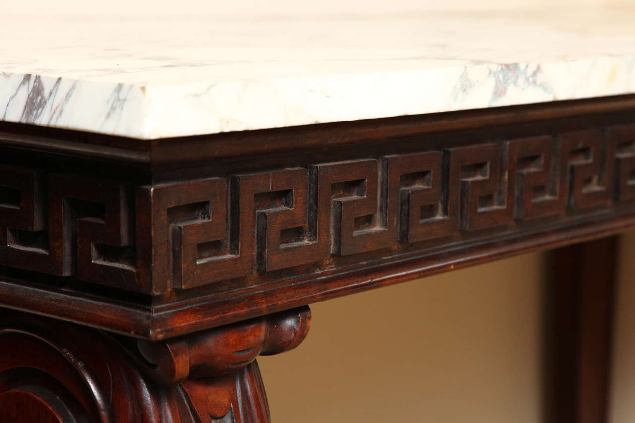 Fine 19th Century Marble-Top Console Table For Sale 2