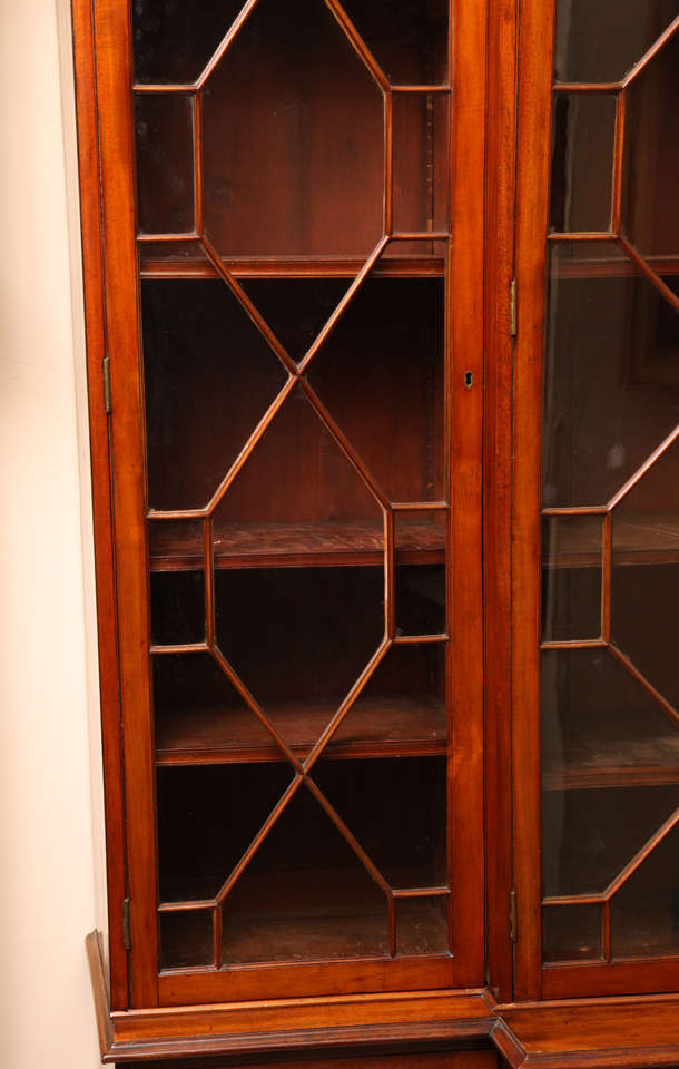 19th Century Scottish Regency Breakfront Bookcase For Sale