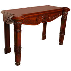 19th Century Irish, Mahogany Console
