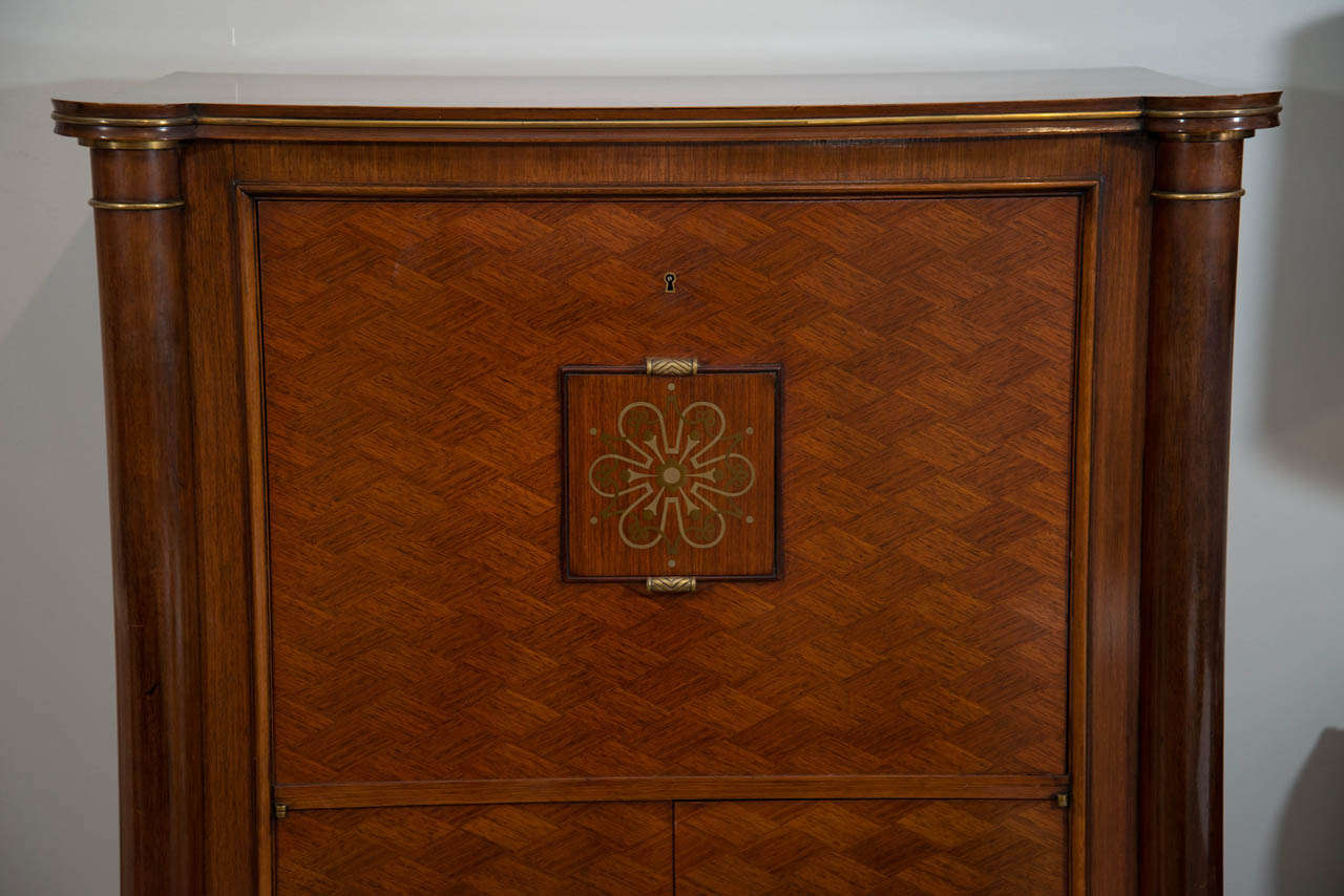 French A Leleu Bar Cabinet