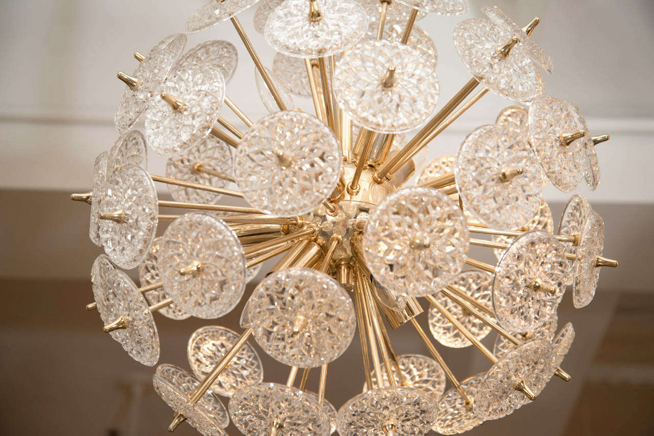 20th Century A Pair of Sputnik Chandeliers