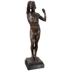 Bronze copy of Rodin's The Age of Bronze