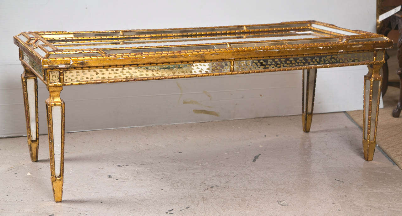 Art Deco Style Mirrored Coffee Table 1