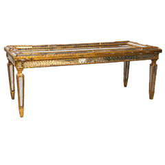 Art Deco Style Mirrored Coffee Table