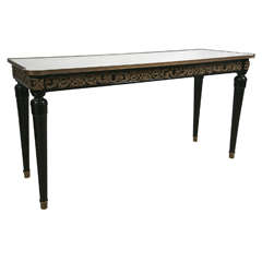 French Directoire Style Marble Top Console Table By Jansen