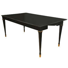 Ebonzied Bronze Mounted Maison Jansen Dining Table Console