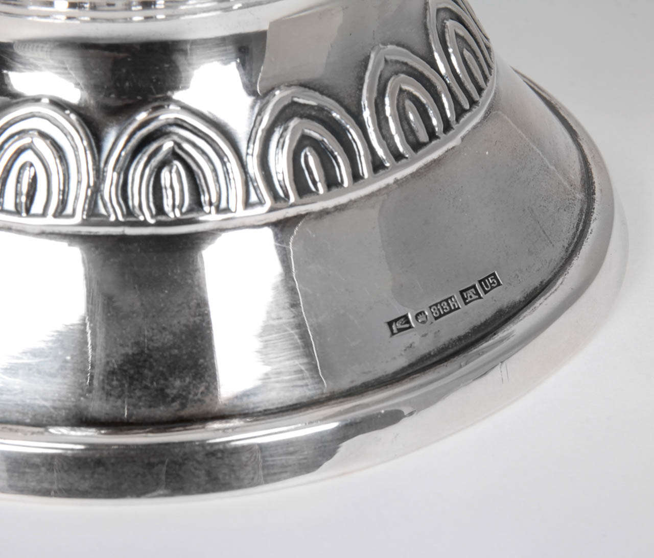 Scandinavian Modern / Art Deco Finnish Silver Presentation Bowl 1925 In Excellent Condition For Sale In New York, NY