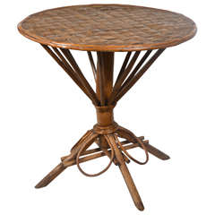 Rattan Round Table