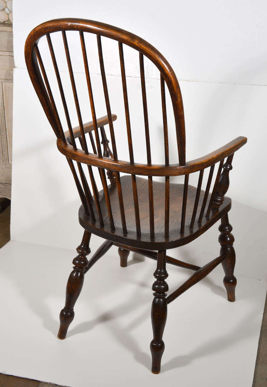 18th C.  Oak Windsor  Chair 2