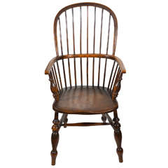 18th C.  Oak Windsor  Chair
