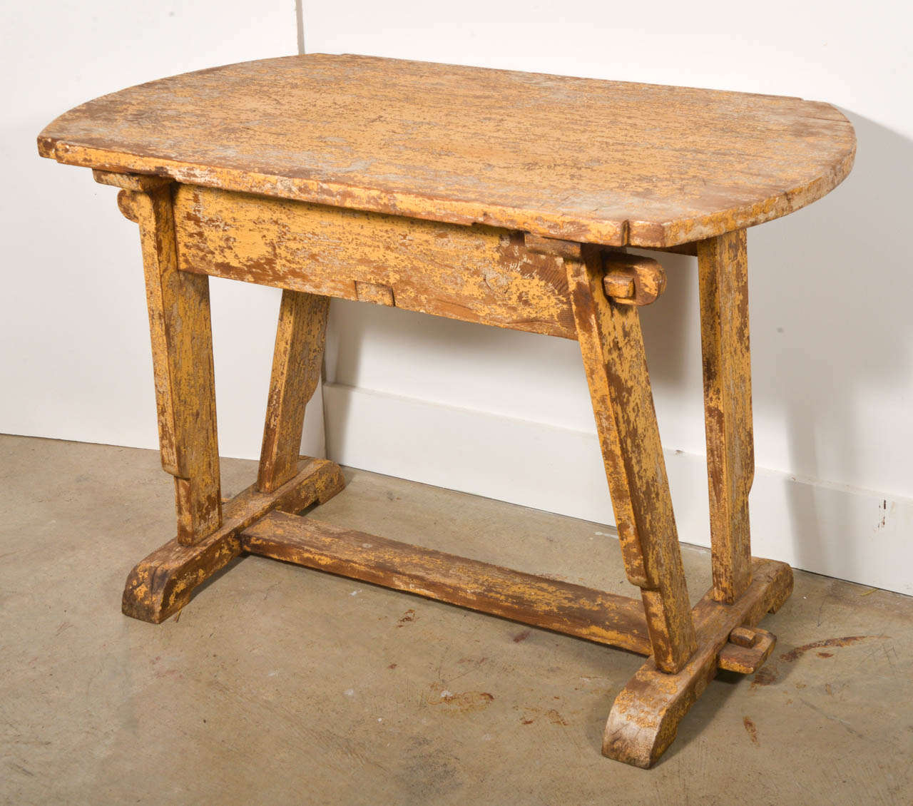 19th Century Rustic Painted Table