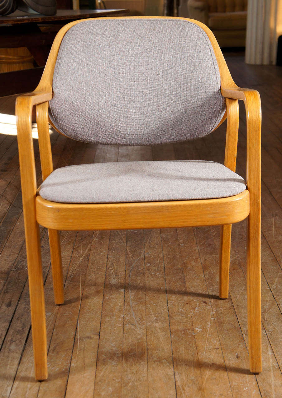 American Pair Knoll Armchairs