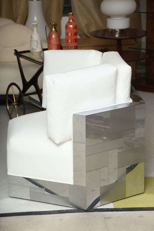 Pair of Paul Evans Cityscape Hexagonal Chairs 4