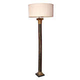 18th Century Faux Marble Column Later Mounted as a Standing Lamp
