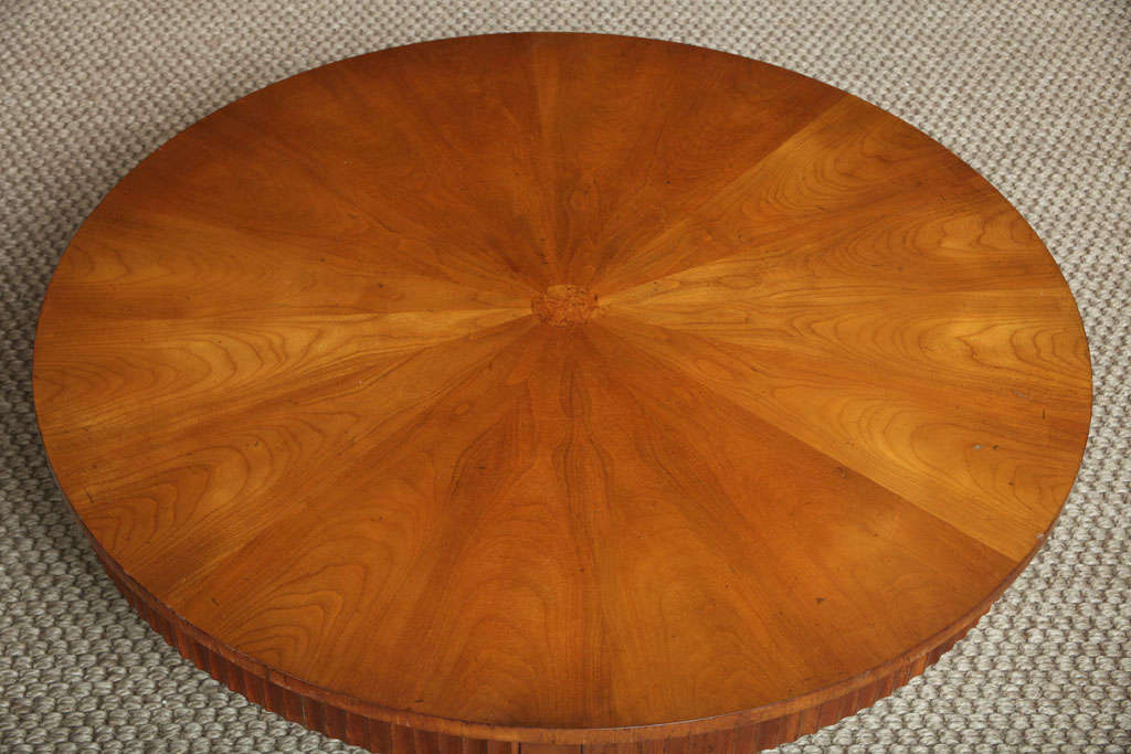 A Round Baker Coffee Table In Excellent Condition In New York, NY