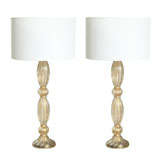 Pair Of Murano Glass Lamps