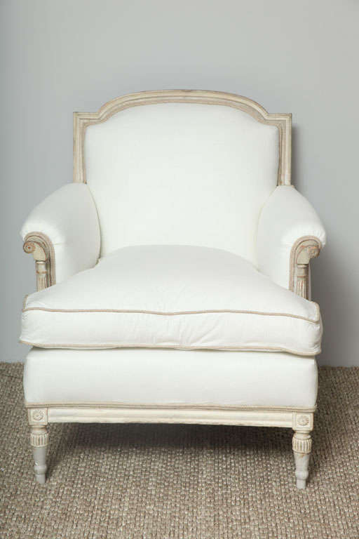 French A Pair Of Louis XVI Style Arm Chairs