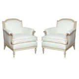 A Pair Of Louis XVI Style Arm Chairs