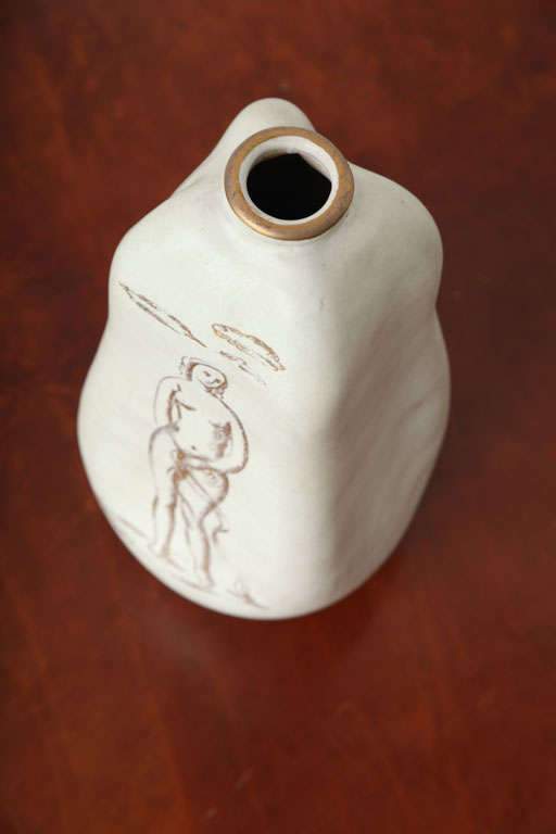 Mid-20th Century Mid-Century Ceramic Vase by Eugenio Pattarino For Sale
