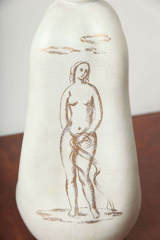 Mid-Century Ceramic Vase by Eugenio Pattarino For Sale 1