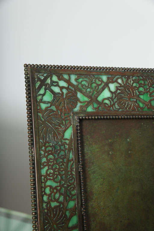 20th Century Tiffany Studios Grapevine Pattern Picture Frame