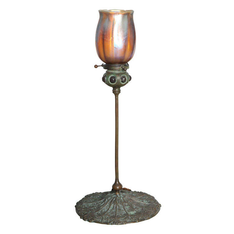 Tiffany Studios Queen Anne's Lace Candlestick