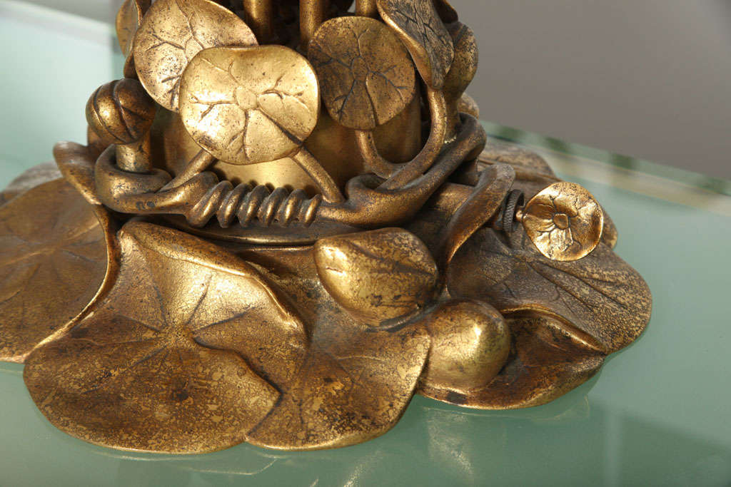 Bronze Tiffany Studios Twelve Light Lily Table Lamp