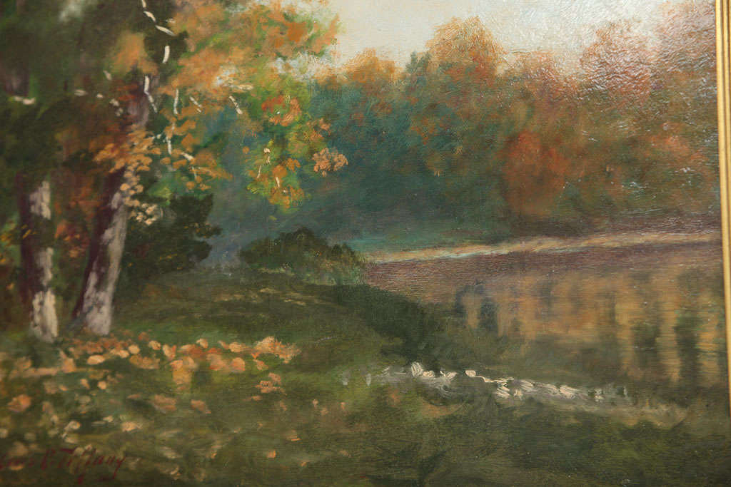 Canvas Landscape Painting by, Louis Comfort Tiffany
