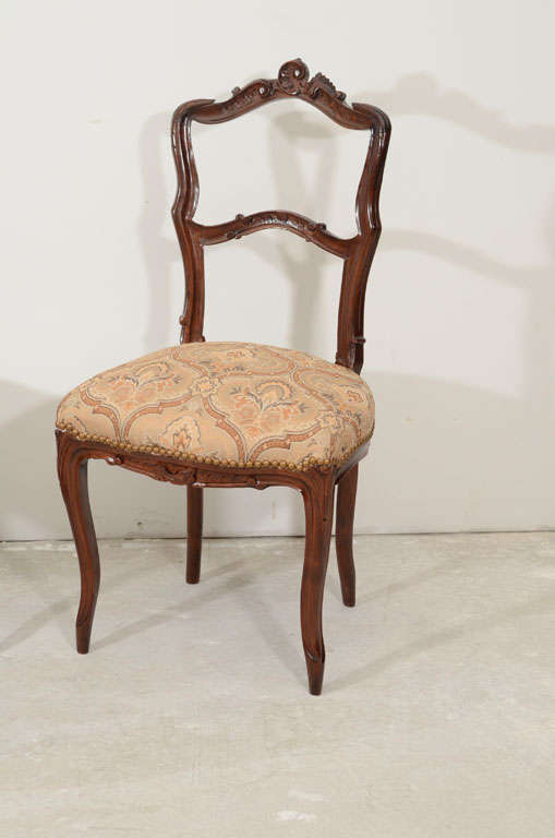 18th Century and Earlier Pair of French  Side Chairs For Sale