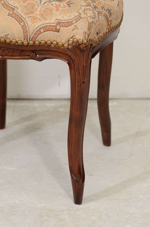 Mahogany Pair of French  Side Chairs For Sale