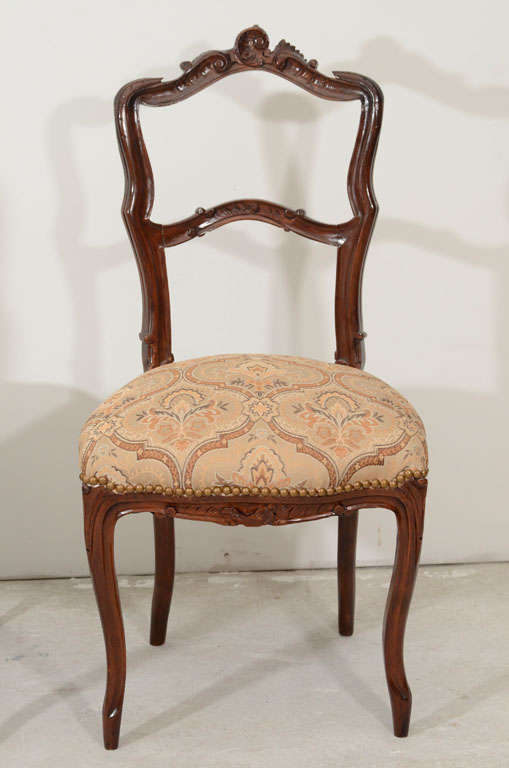 Pair of French  Side Chairs For Sale 2