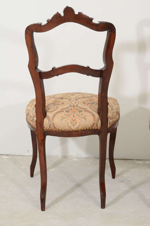 Pair of French  Side Chairs For Sale 5