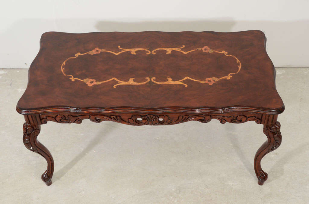 An Italian Carved Rococo Style Coffee Table 2
