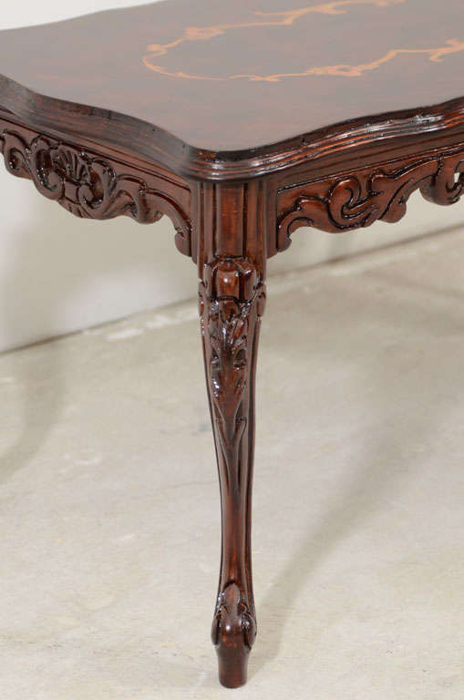 An Italian Carved Rococo Style Coffee Table 5