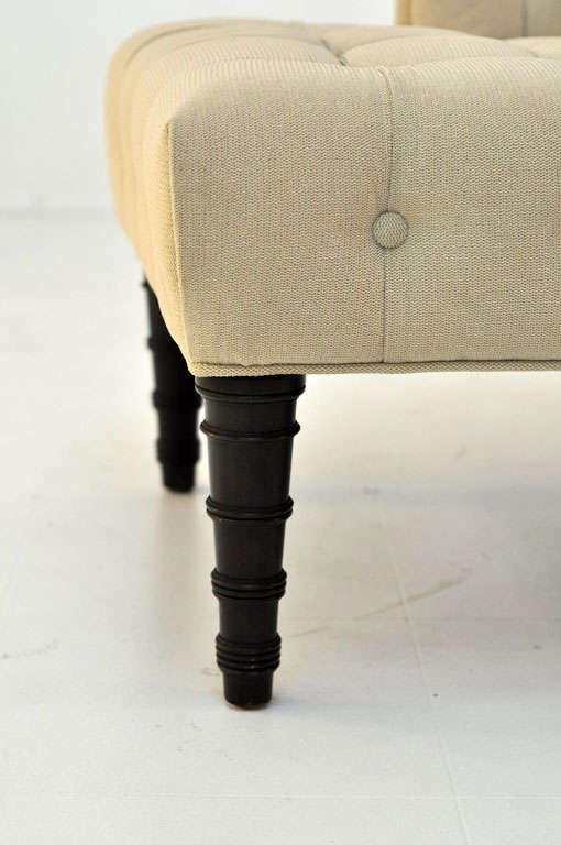 Wood Recamier chaise lounge - Dunbar