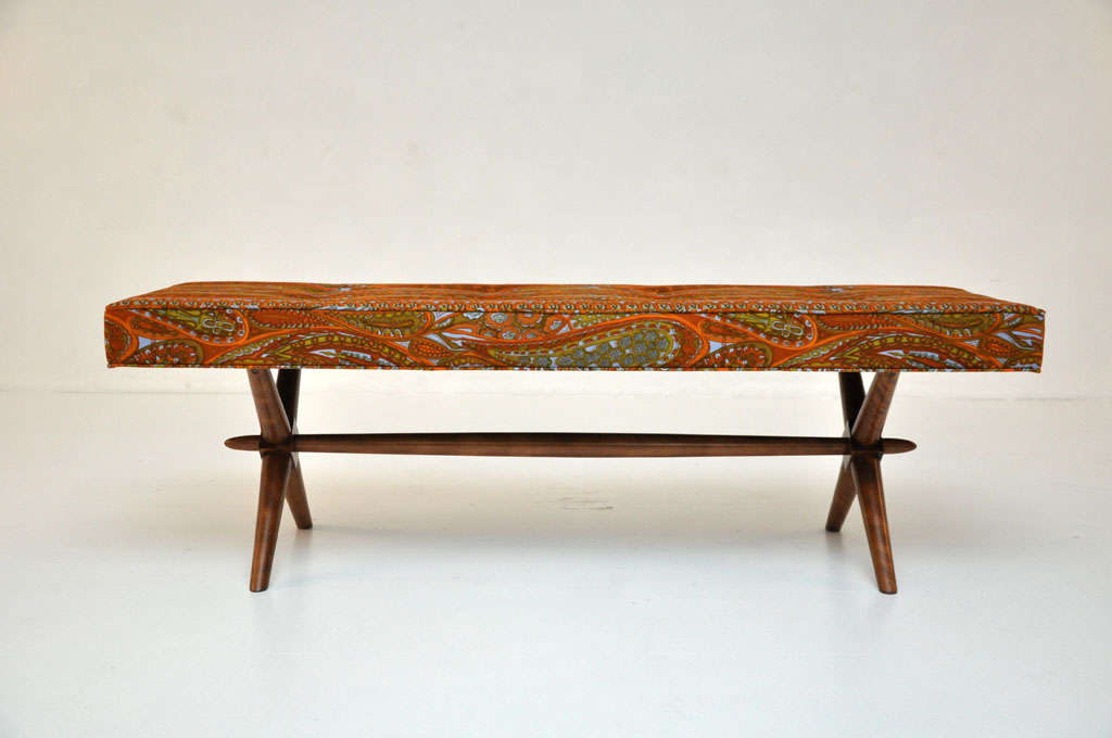 Mid-Century Modern T.H. Robsjohn-Gibbings bench