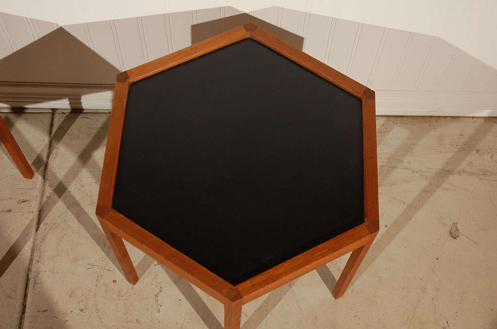 Hans C. Andersen Hexagonal Side Tables 2