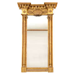 American, Classical Gilt Wood Mirror