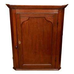 Antique English, Georgian Oak Hanging Cupboard