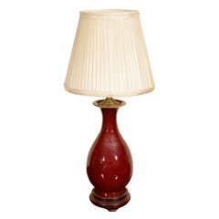 Small Sang de boeuf lamp