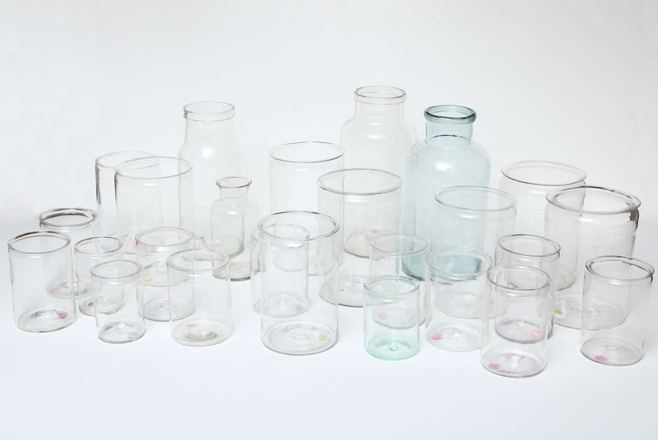 Swedish Glass Storage Jars.