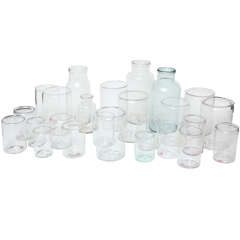 Swedish Glass Storage Jars.
