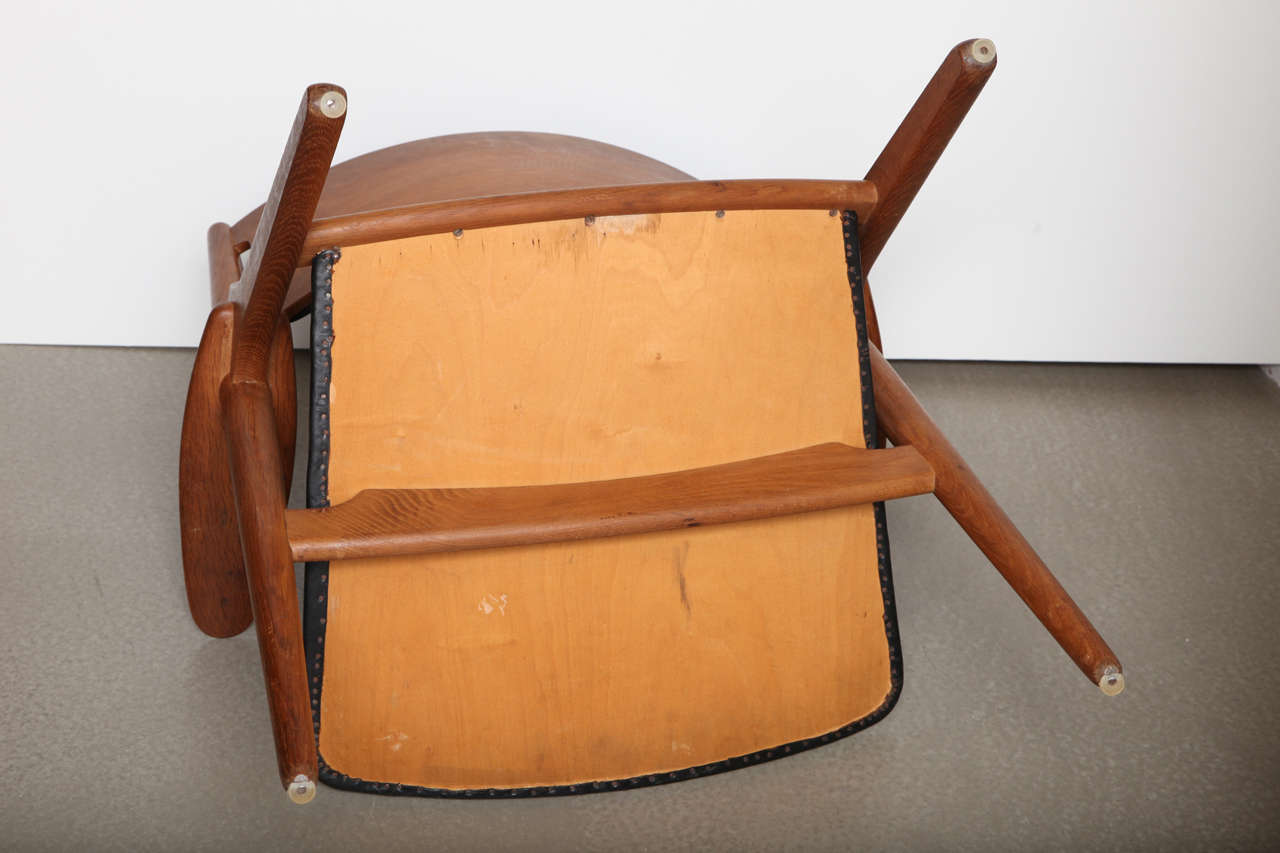 Hans Wegner Sawbuck Chair In Good Condition For Sale In New York, NY