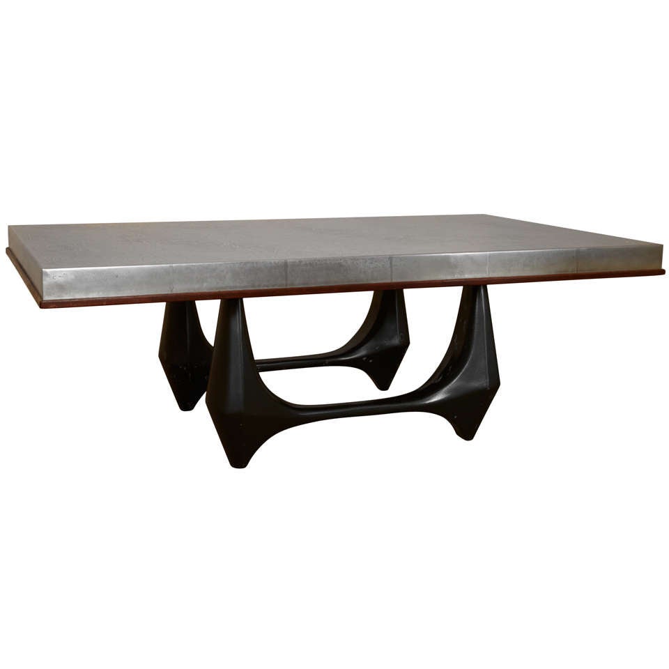 Engraved Top Coffee Table at 1stDibs