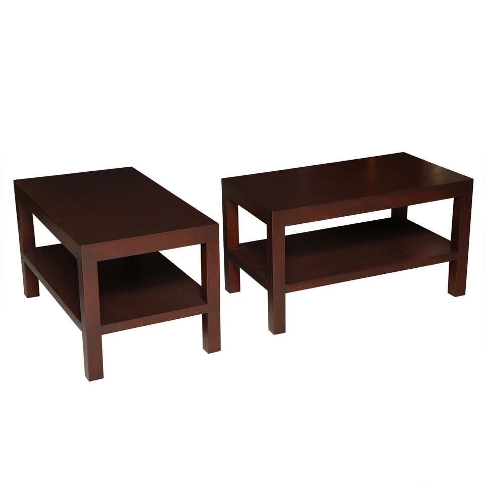 Walnut Side Tables by Edward Wormley For Sale