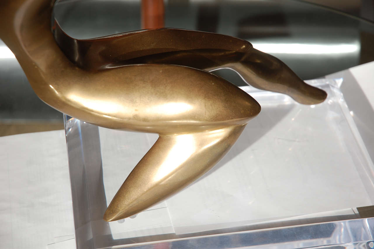 Mid-20th Century 1960s Sculpture on Lucite Base