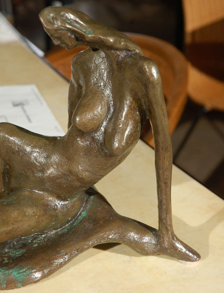 Art Deco Bronze Sculpture by Holmes For Sale