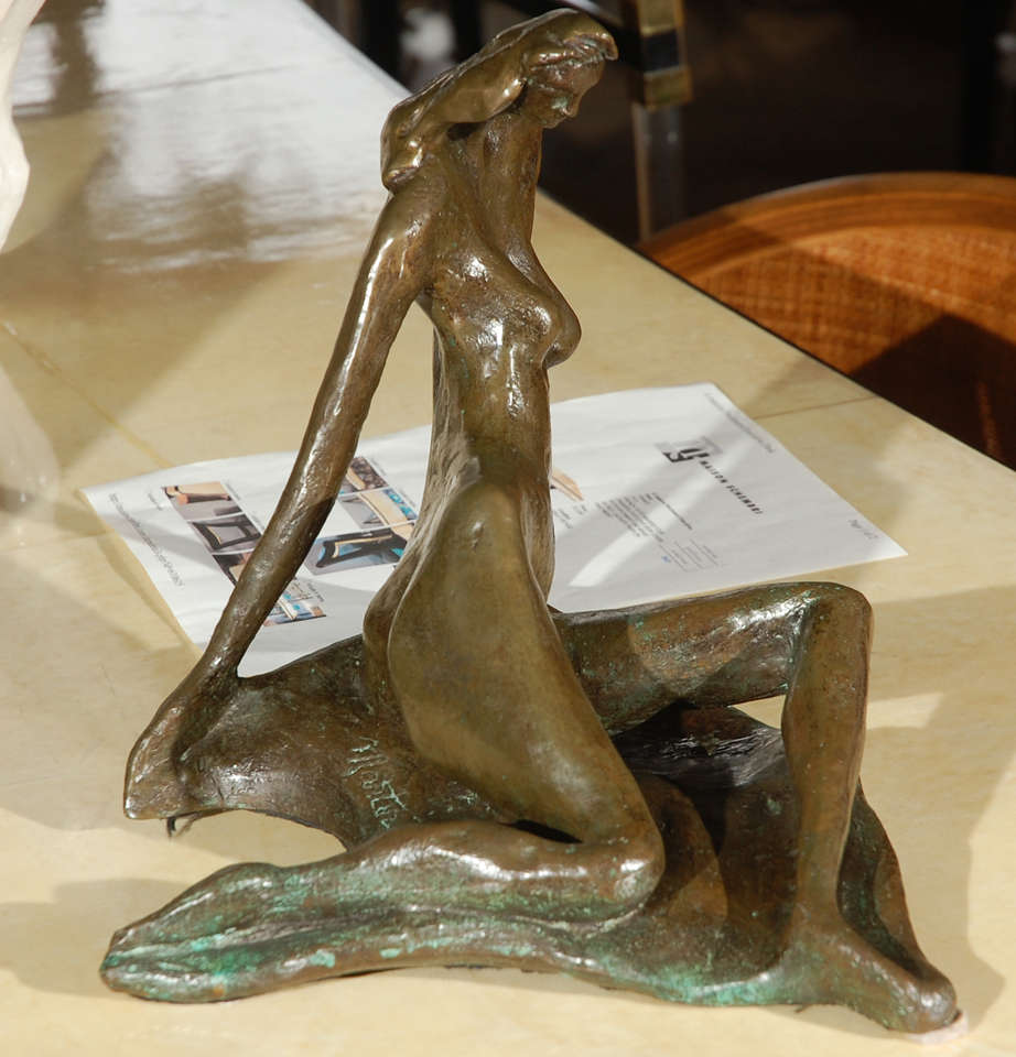 Bronze Sculpture by Holmes In Good Condition For Sale In Cathedral City, CA