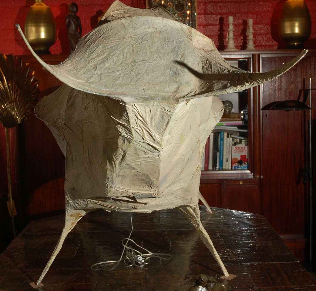 English Life Size Paper Mâché Bull Sculpture by Tom Dixon