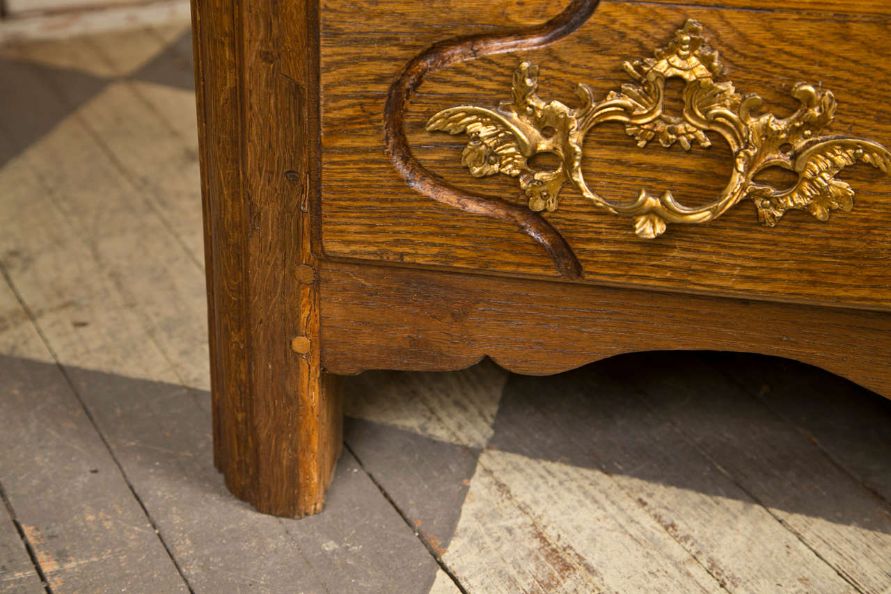 18th Century French Oak 3 Drawer Chest 1